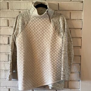 Chico’s high neck side zipper sweatshirt